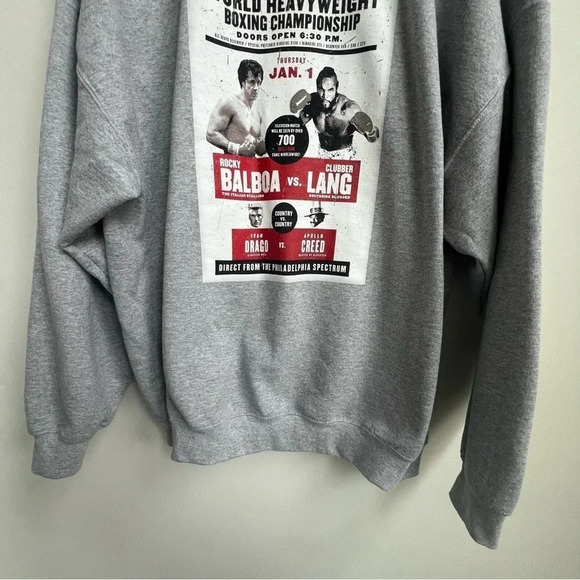 ROCKY Balboa Adult Size 2XL Sweatshirt Loot Crate Lootwear Exclusive Boxing - Picture 6 of 10